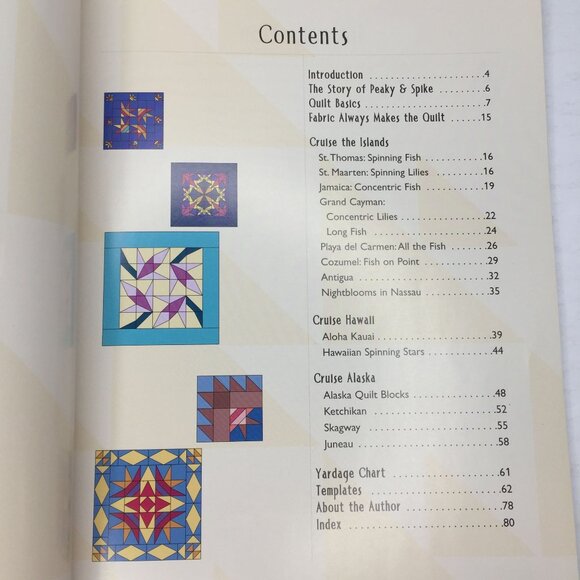 Vintage 1999 Travels With Peaky And Spike Doreen Speckmann Quilting Pattern Book - Picture 2 of 8